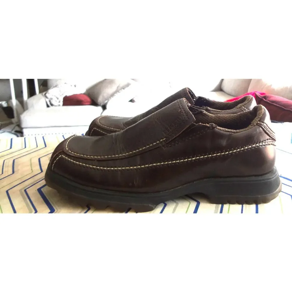 Vintage 90s Bed STU Brown Leather Loafers Chunky Platform Mens 9 Lug Grunge